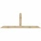 Ekena Millwork Portland Rough Sawn Timber Gable Bracket, Douglas Fir, 108"W x 40"H x 4"D x 6"F, 9/12 Pitch GBW108X40X0406POR00RDF - alternate 1